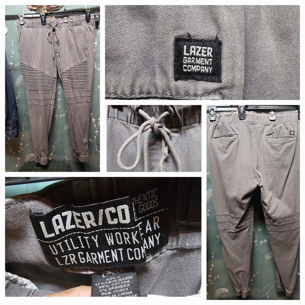Lazer Garment Company Men's Gray Cargo Pants